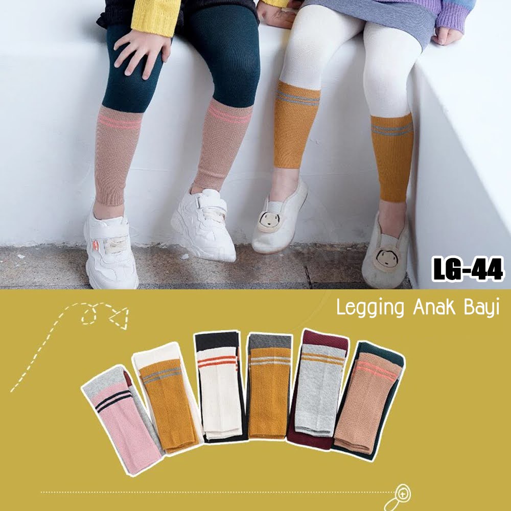 Celana Leging Bayi Import Murah Bawahan Celana Anak Balita Cewek Cowok LG-44 Legging Anak Bayi Balita Celana Panjang Kaki Buka Anak Balita Perempuan Laki Laki