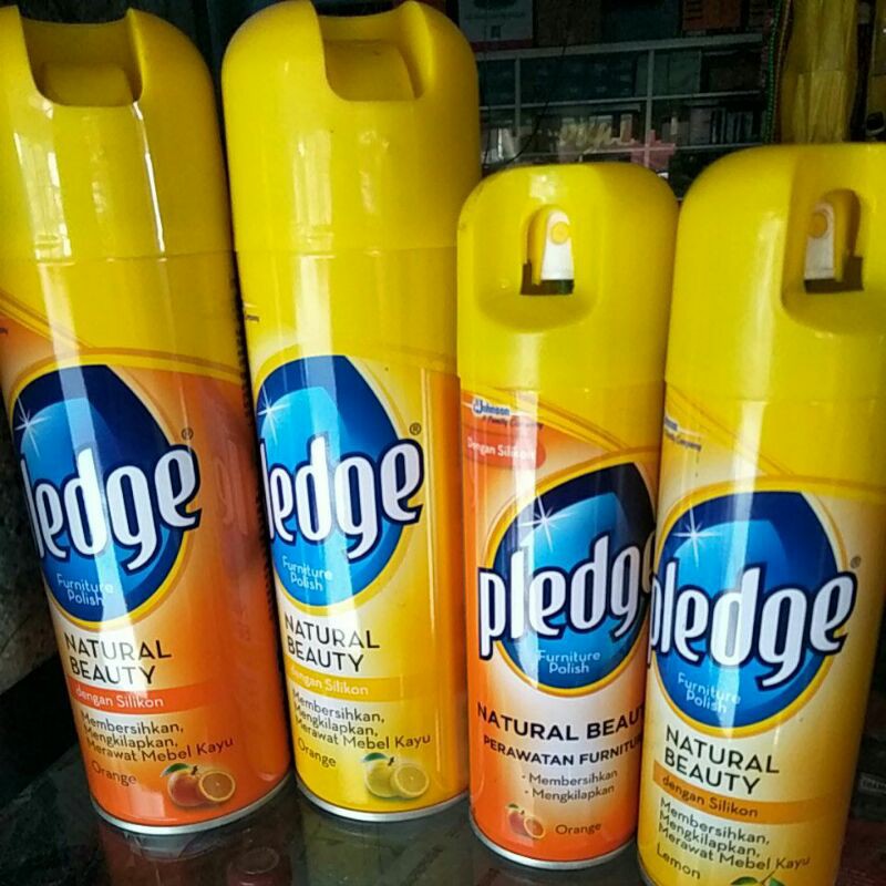 Pledge Spray silicone pembersih motor/kayu/mebel 350gr