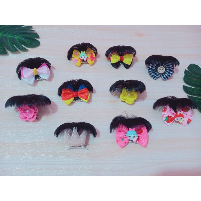 JEPIT RAMBUT ANAK BAYI KOREA FUN BUN CEPOL BAYI HAIRPIN WIG