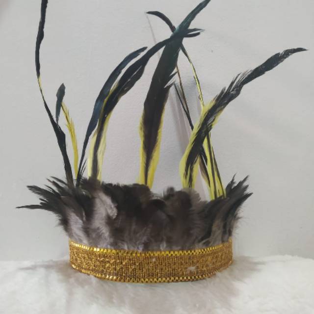 Topi kreasi bulu asesories kepala kreasi bulu