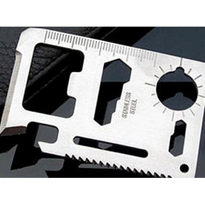 Unik Ninja Card Kartu Tools Peralatan Survival Kit All In Tool Silver 140 Diskon