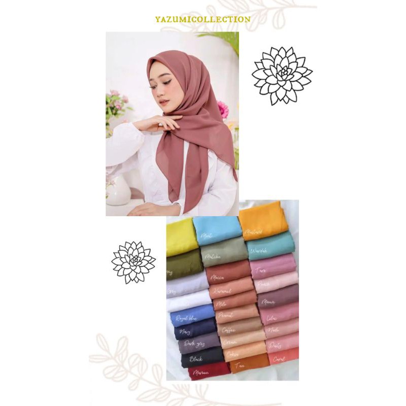 Paket Usaha Hijab premium Bella square
