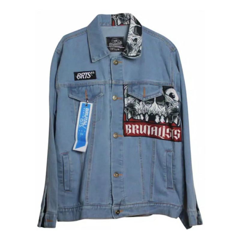 jaket jeans denim brutalist 