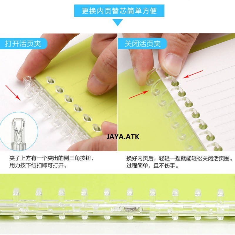 KOKUYO BINDER NOTE A5 20 RING 25 LEMBAR MAP BINDER LOOSE LEAF MULTIRING SMART RING SP-130