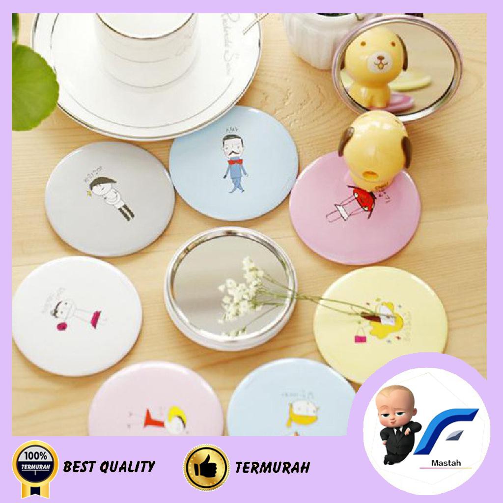 CERMIN KACA BULAT KARAKTER LUCU CERMIN LUCU / CERMIN MURAH