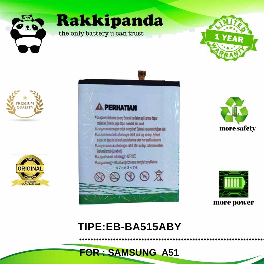 RakkiPanda EB-BA515ABY Samsung A51 Batre Batrai Baterai-1