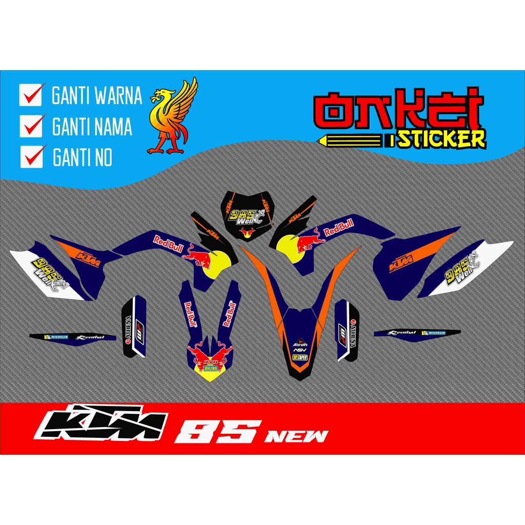 decal sticker ktm 85 new 9