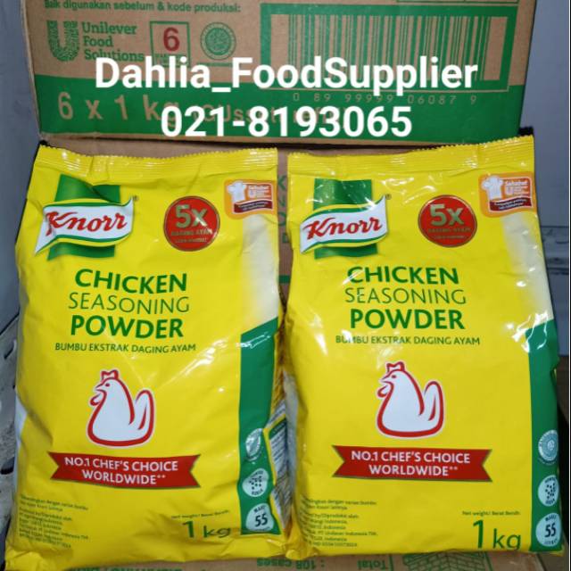 

CHICKEN SEASONING POWDER KNORR 1KG| Bumbu Ekstrak Daging Ayam