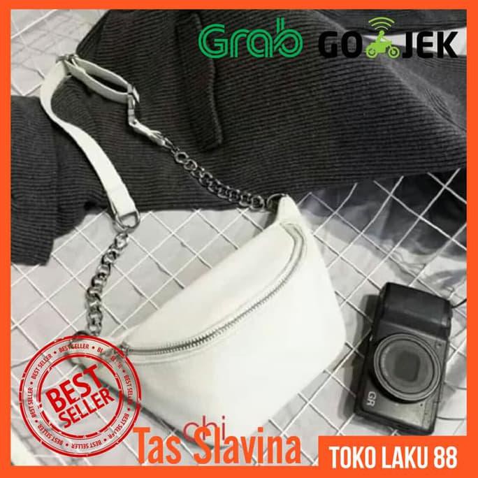 Terbaru Tas Sling Bag / Hand Bag Slavina Nagita / Tas Selempang Original Lokal - Hitam
