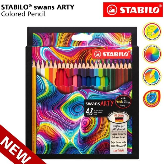 

Pensil Warna Stabilo Swans Arty 48 Warna