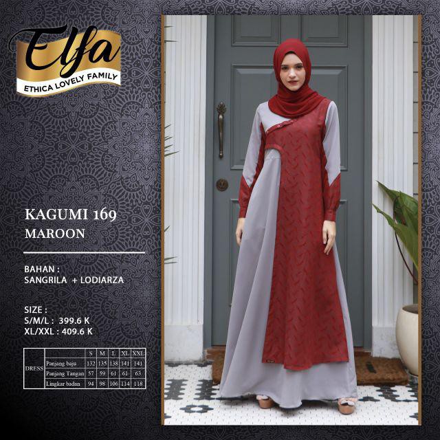 [Terbaru] Gamis Ethica Kagumi 169 Elfa 163 Ready