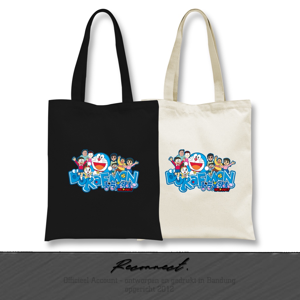 Reconnect TOTEBAG Motif Doraemon - Gratis Tambah Nama