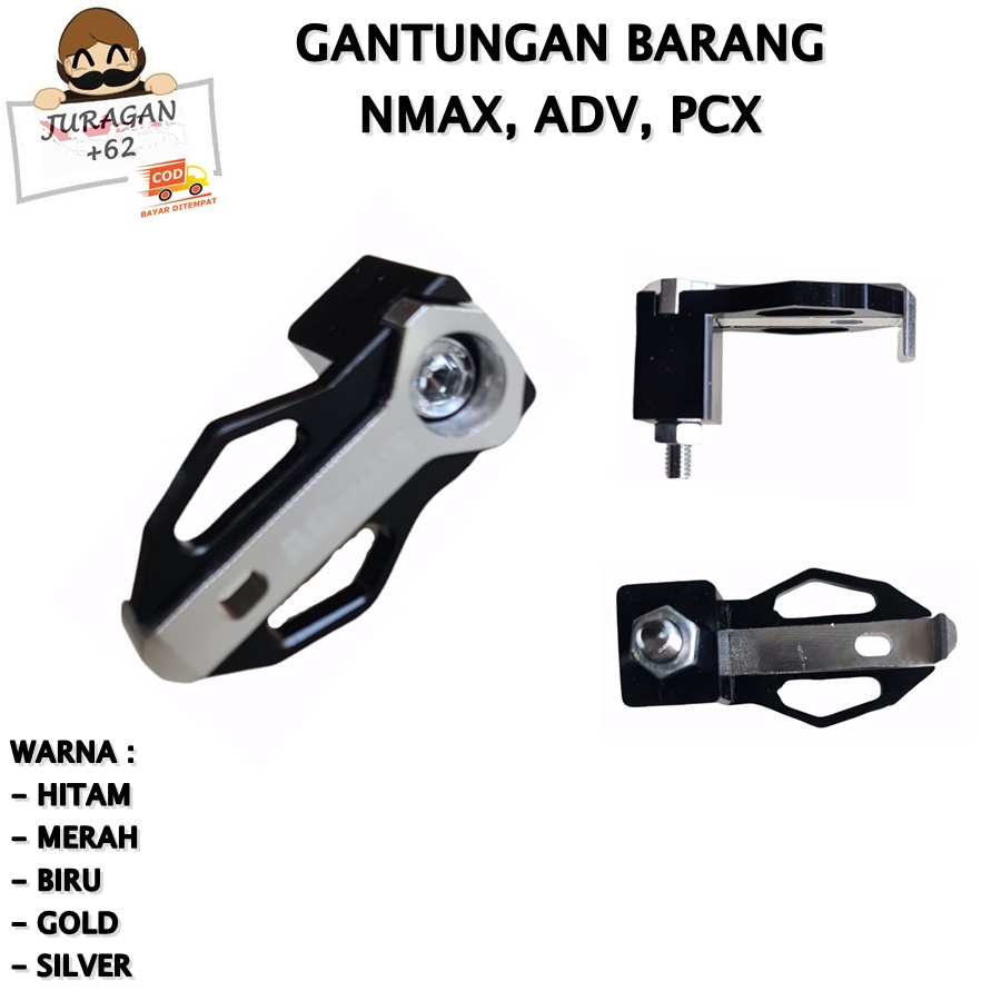 HOOK GANTUNGAN CANTELAN BARANG MOTOR CNC NMAX N MAX PCX ADV HIGH QUALITY