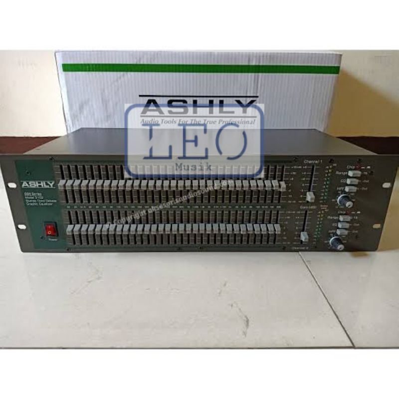 EQUALIZER ASHLY GQX3102 DUAL CHANNEL 31 BAND GRAPHIC EQ ASHLY 3102