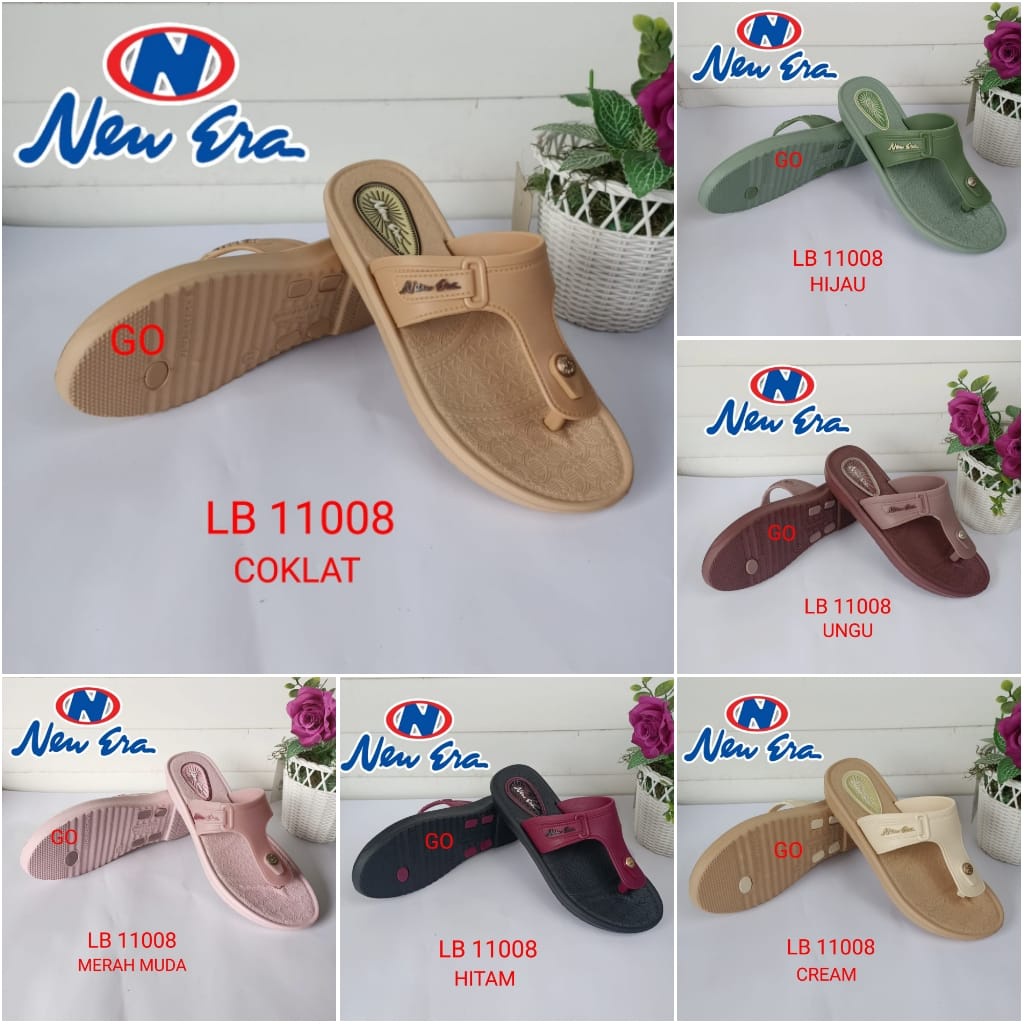 sogo NEW ERA LB E 11008 Sandal Japit Cewek Berkualitas Sandal Karet Wanita Slop Sandal Slop Jelly Terbaru