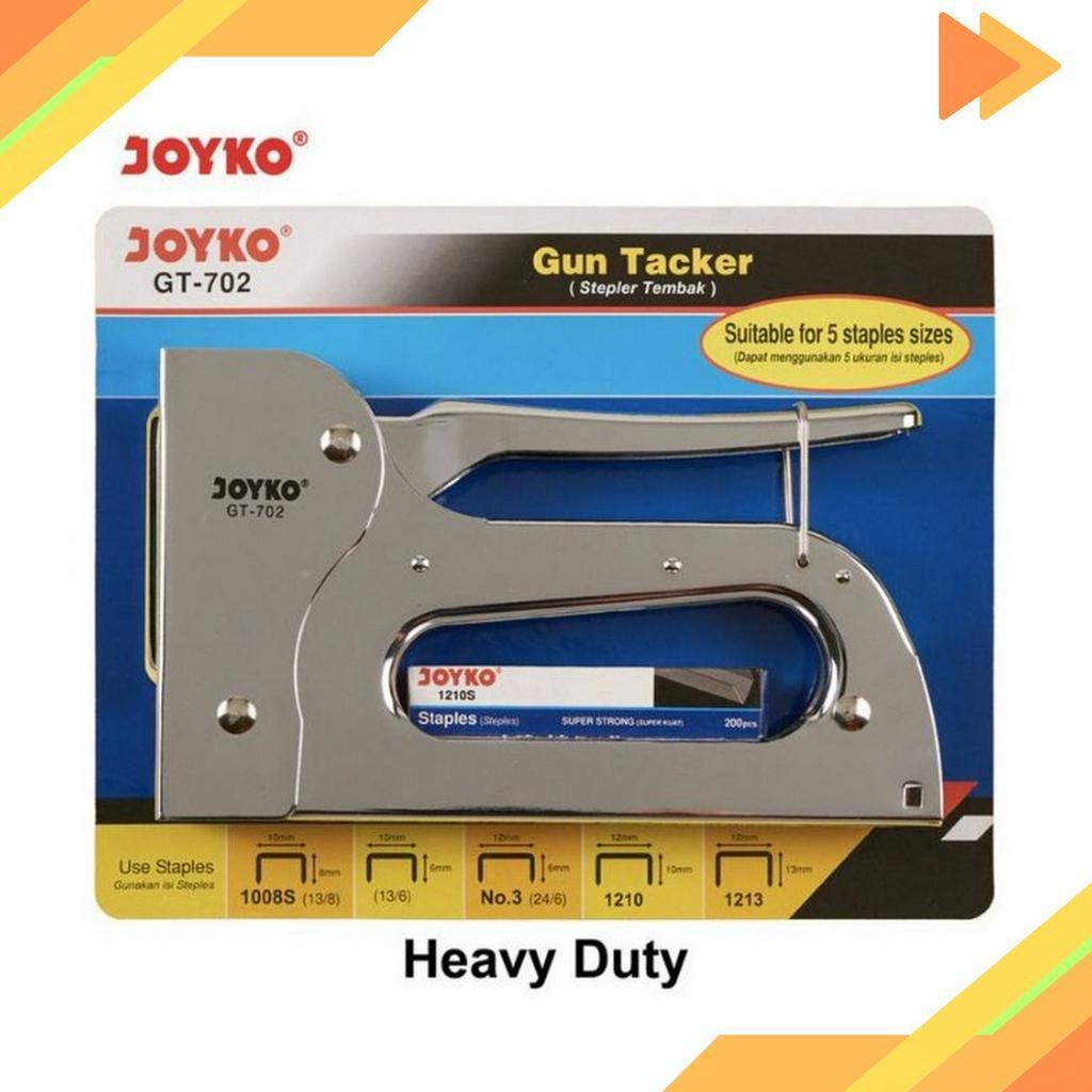 

PRAKTIS Gun Tacker GT72 Joyko Staples Tembak Heavy Duty