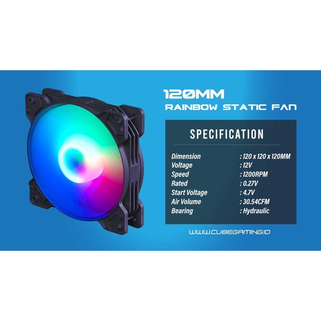 Cube Gaming FIX FAN 12CM RGB