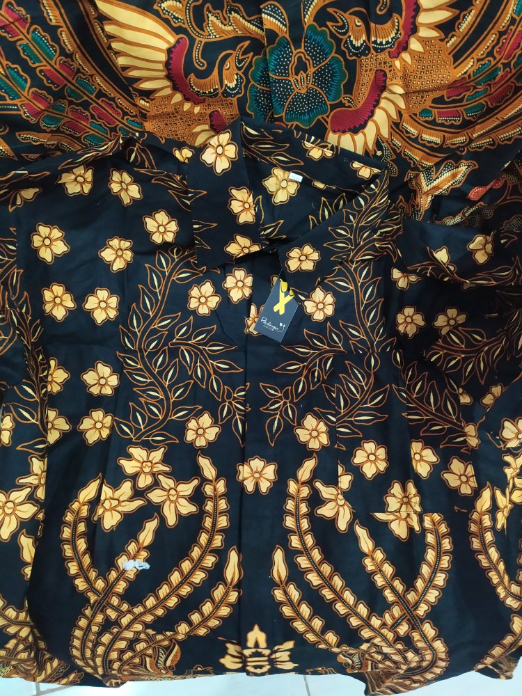Kemeja Batik Pria Big Size Ld 140 Baju Lengan Pendek Jumbo 5xl 6xl