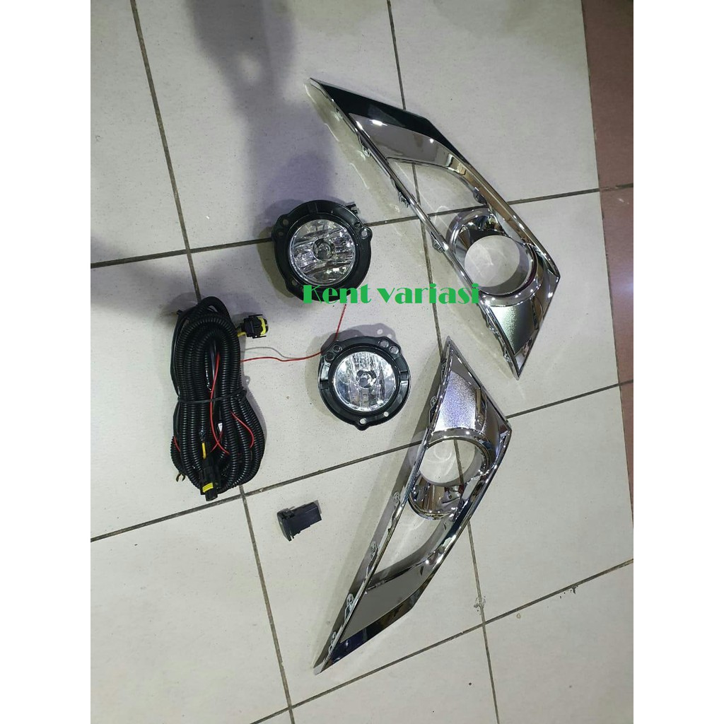 Paket Foglamp Lampu Kabut+ cover foglap Daihatsu Sigra