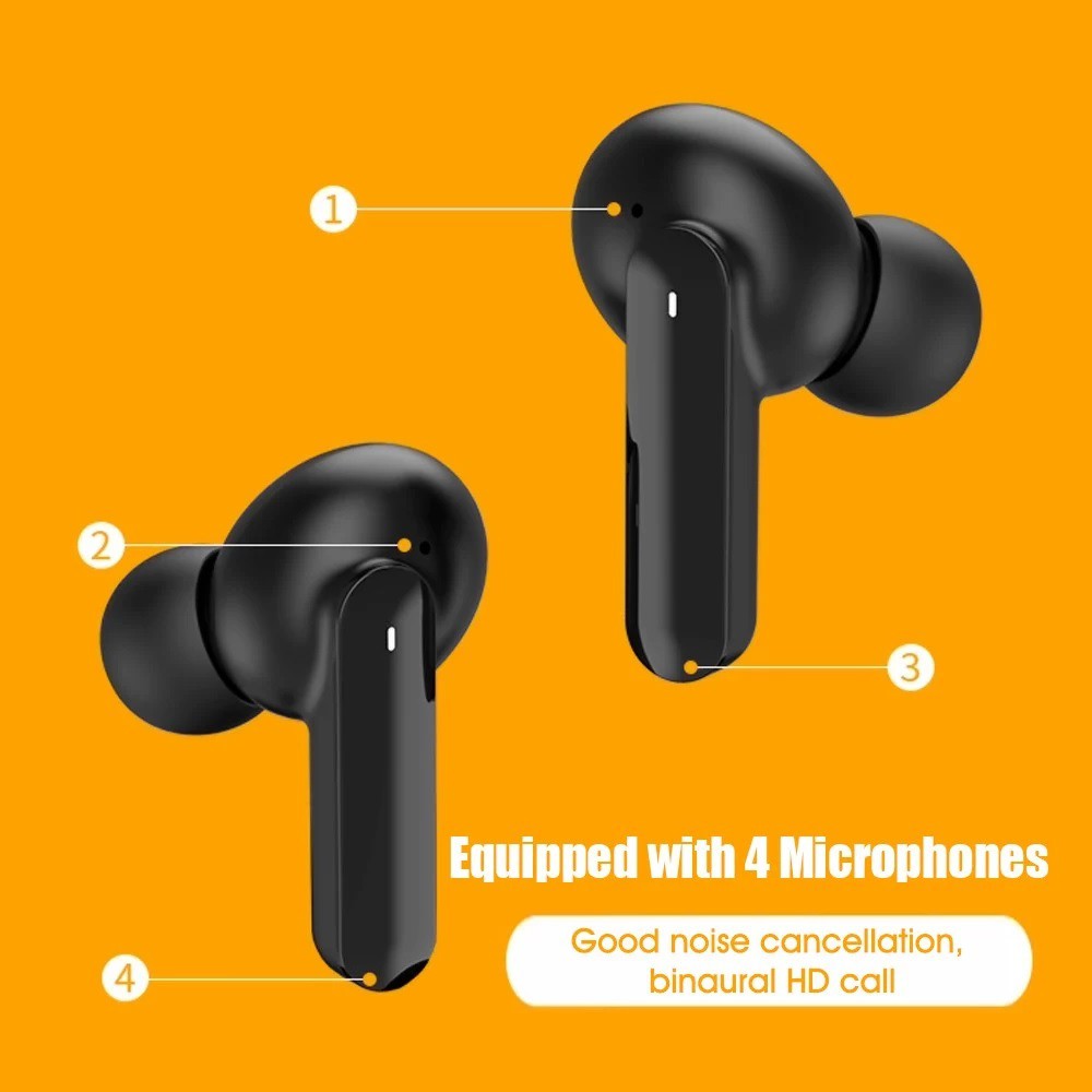 QCY T10 - Wireless Earphone Bluetooth 5.0 TWS with 600mAh Storage Box - Earphpne TWS dari QCY