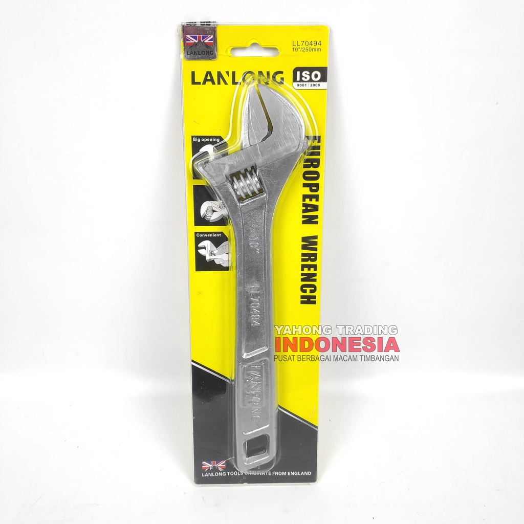 Kunci Inggris Ukuran 6&quot; inch 8&quot; inch 10&quot; inch LANLONG