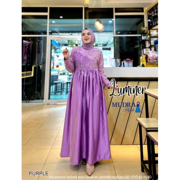 LUMINER GOWN MAXY LEBARAN TERBARU 2022