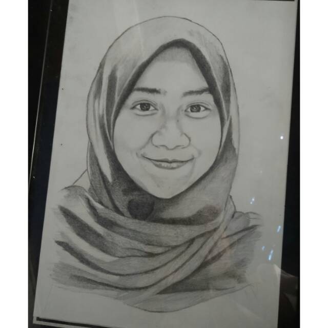 Jual Lukisan Wajah Hitam Putih Murah Sketsa Wajah Original Untuk 1