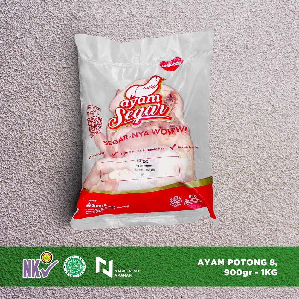 

Naba Fresh Ayam Potong 8, 900gr - 1kg
