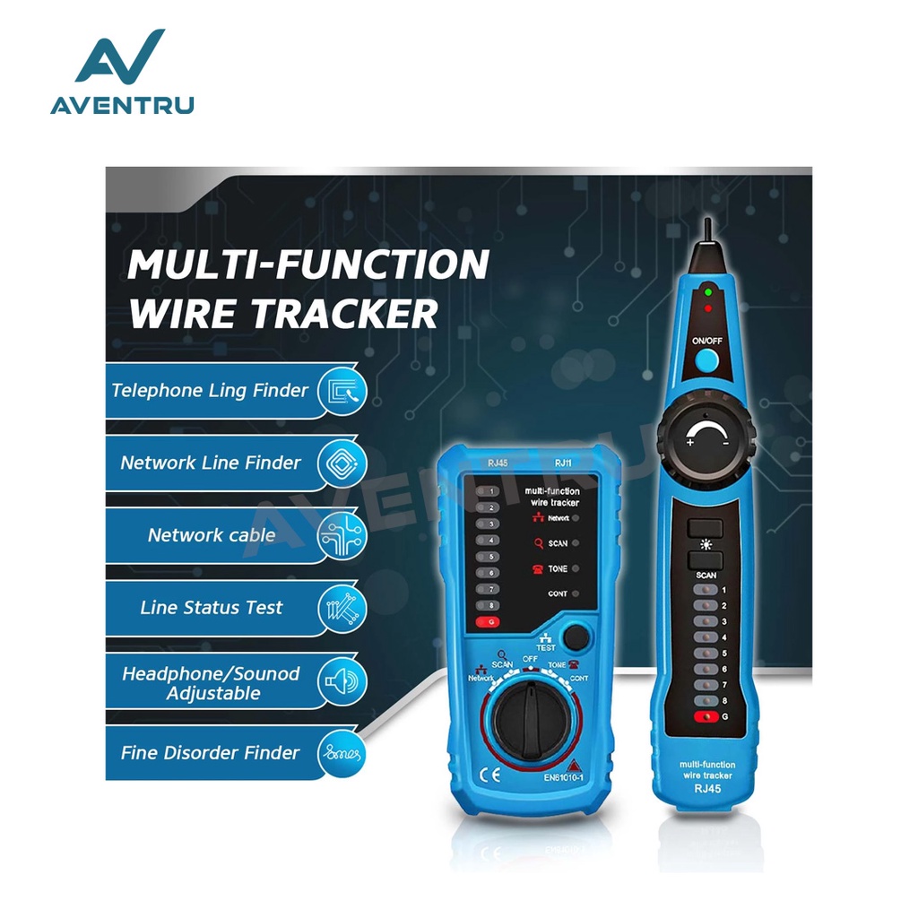 FWT11 Network Wire Tracker RJ45 LAN Cable Tester Locator FWT-11 Kabel