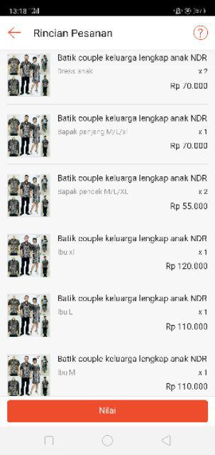 Batik Couple Keluarga Lengkap Anak Ndr