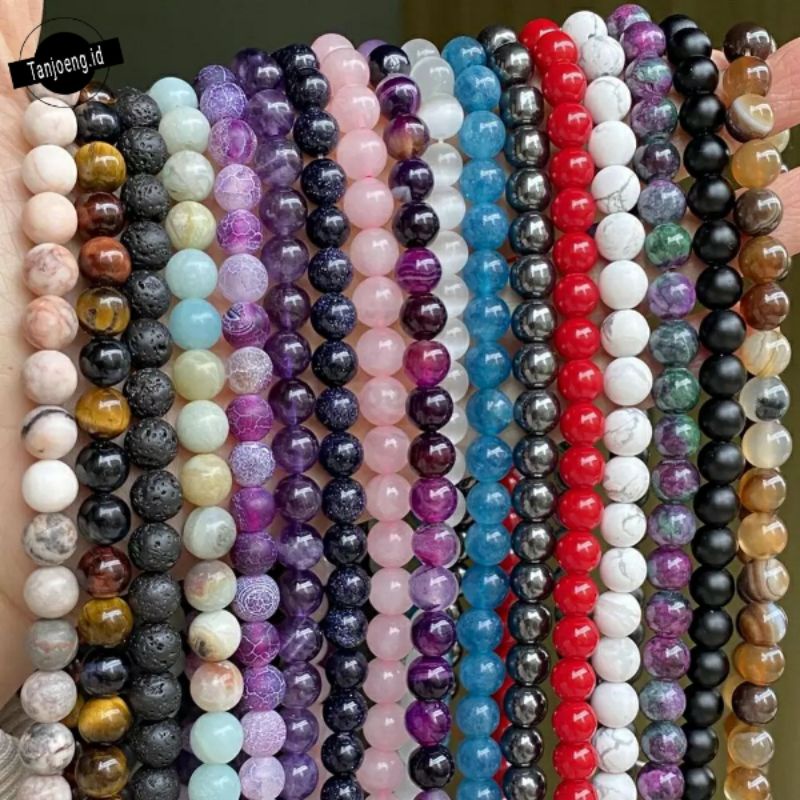 Manik Batu Alam Bahan Gelang Batu Alam