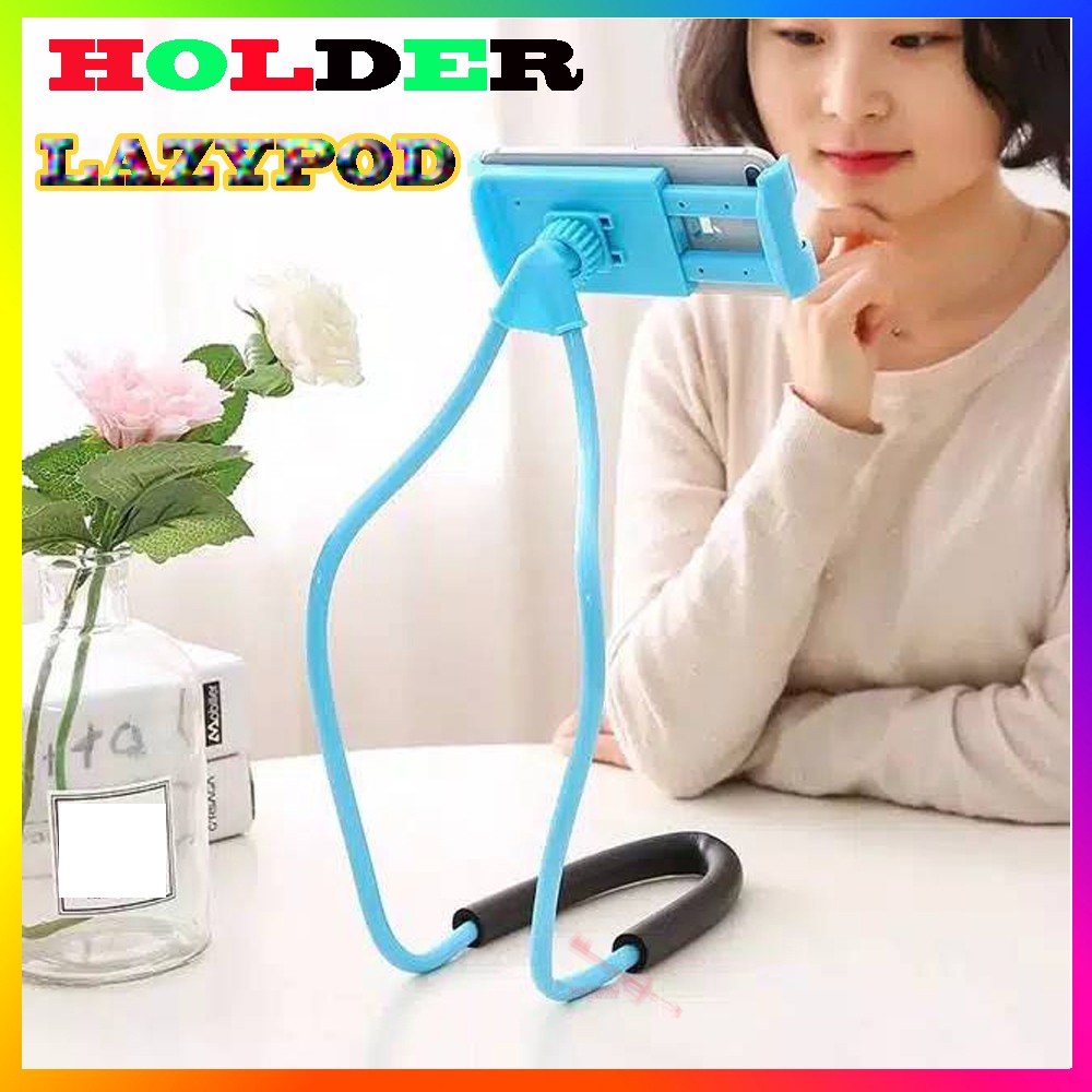 Holder Handphone Tripod Fleksibel Model Gurita / Lazypod Leher / Gekkopod / Broadcasting Stand