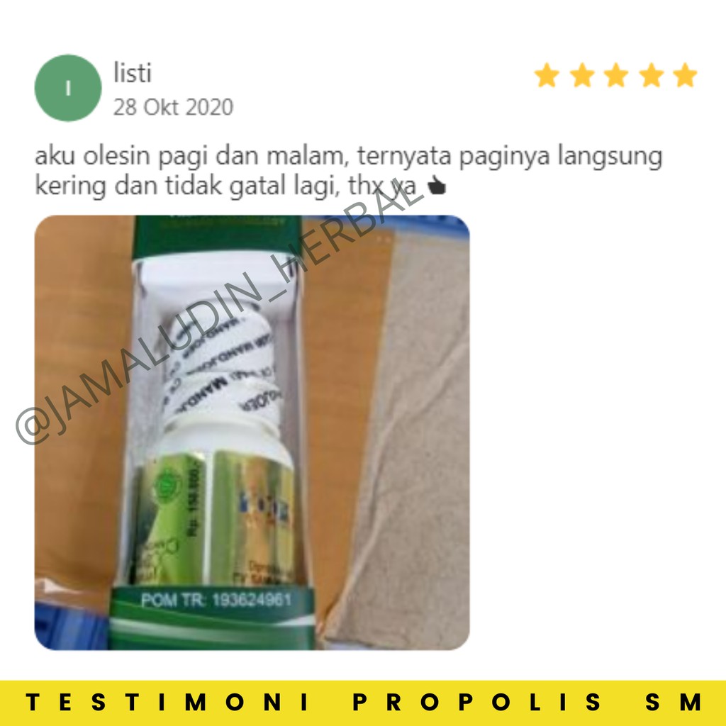 PROPOLIS SM - Obat Eksim Gatel Gatal Kulit Jamur Herbal - Obat Kulit Herbal - Obat Gatal - Obat Luka Diabetes - Obat Penyakit Kulit - Obat Exim - Obat Gatal Kulit - Obat Oles Bisul Jerawat Darah Kotor - Obat Salep Gatal Gatel Kulit Jamur Bakteri-6