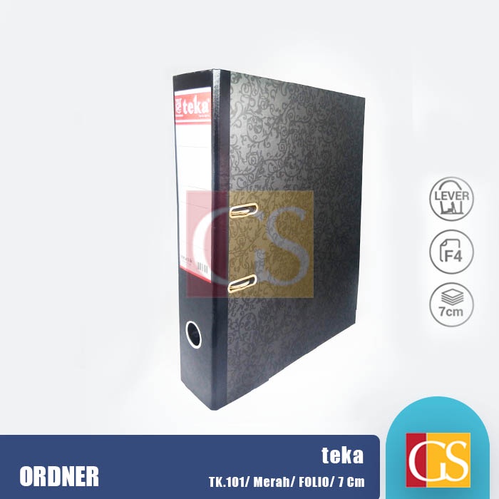 

Map Ordner Teka Merah Folio F4 Hitam 7cm TK 101