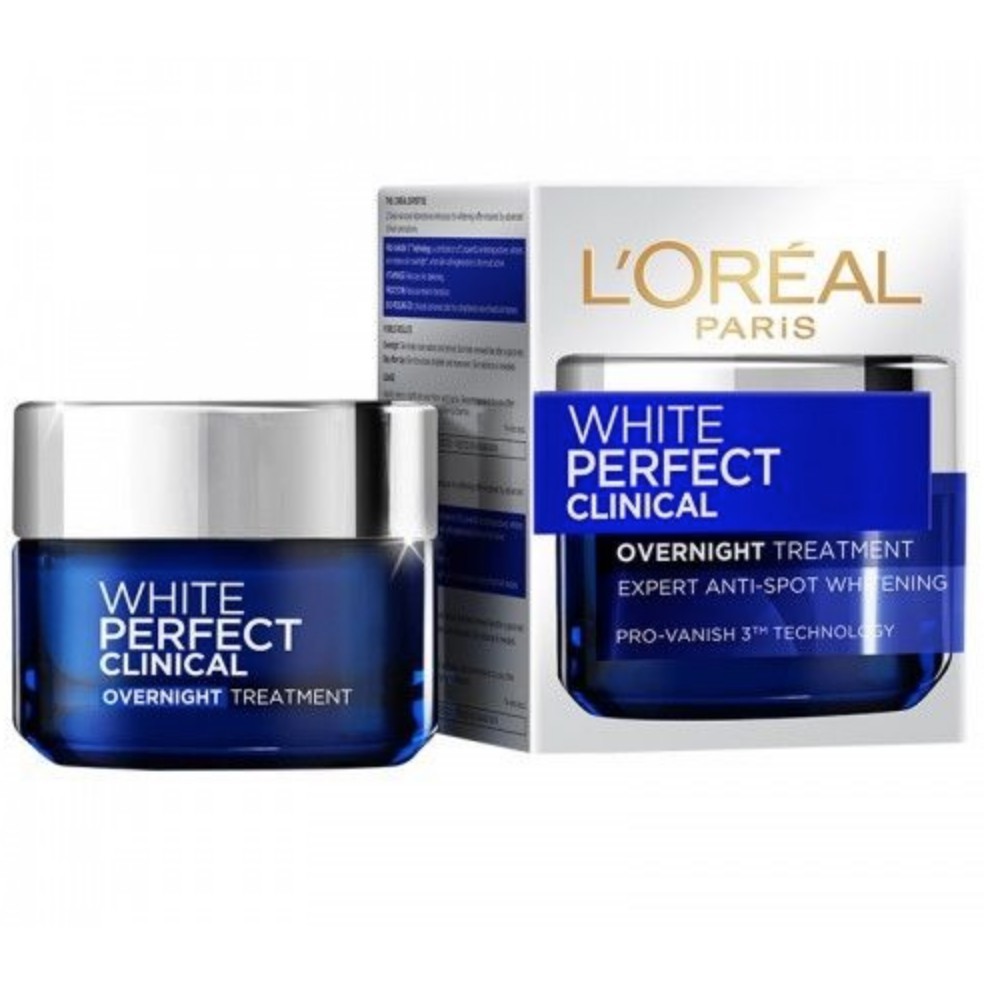 LOreal Paris White AURA Perfect Clinical OVER NIGHT CREAM 50ml - L'oreal Menghilangkan Flek Wajah Krim Malam - L'OREAL Skincare putih Glowing BPOM