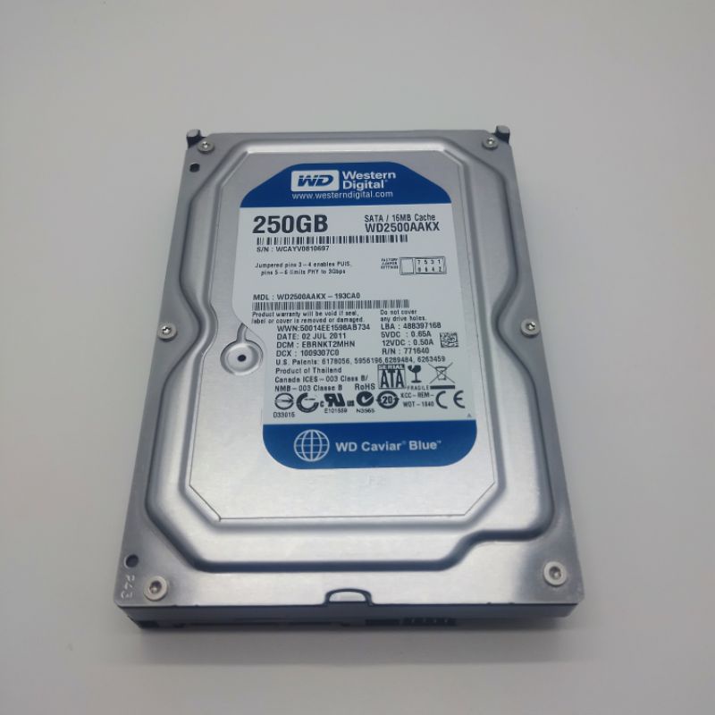 HARDISK 250GB BLUE PROMO HDD 250GB SATA 3,5&quot; ORI NEW FOR PC CPU COMPUTER