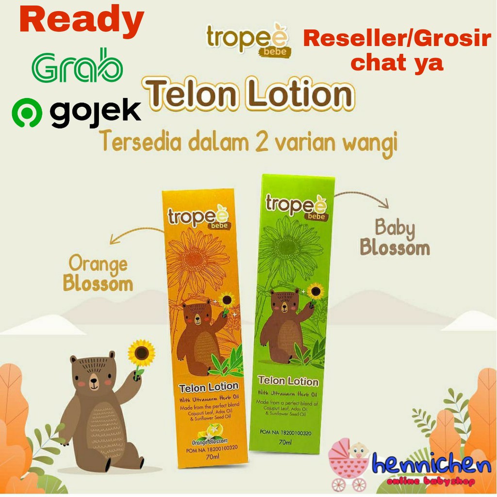 Tropee Bebe - Telon Bayi Minyak Telon Lotion Orange Blossom Baby Blossom 70 ml