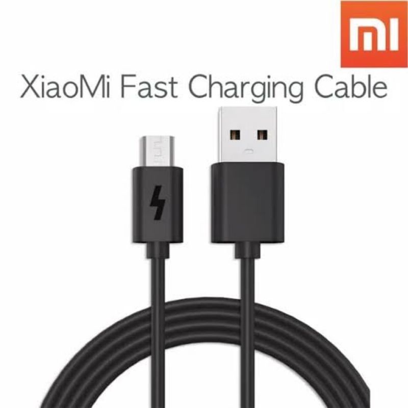 Kabel Data Xiaomi MICRO Usb 2A Fast Charging Redmi 4x 4A 5A 6A 7A 9A 9C 10A Note 3 Note 4 Note 5 [Micro-HITAM]