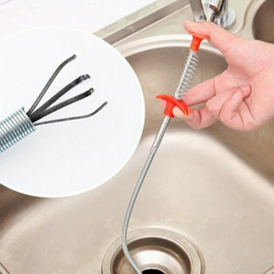 Alat Pengait Pembersih Kotoran /Saluran Wastafel Toilet Claw Wire OKE^^^