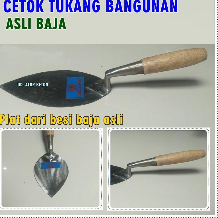 [PRODUK PIKVA] Cetok Tukang Bangunan Cetok Semen Baja Asli HPP