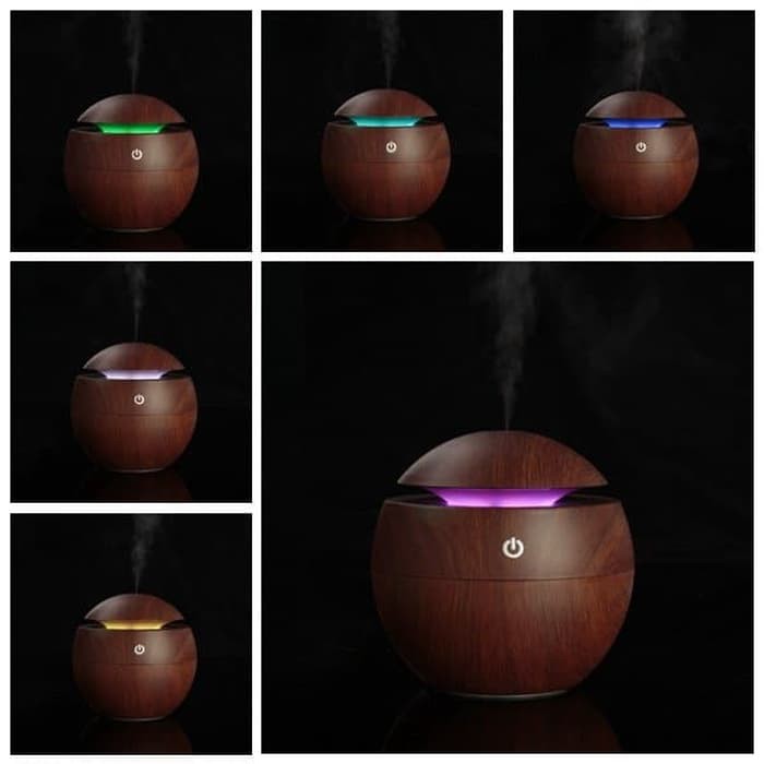 MPro Pelembab Udara Air Humidifier Difusser Pengharum Ruangan Aromatherapy Desain Kayu Minimalis jnp