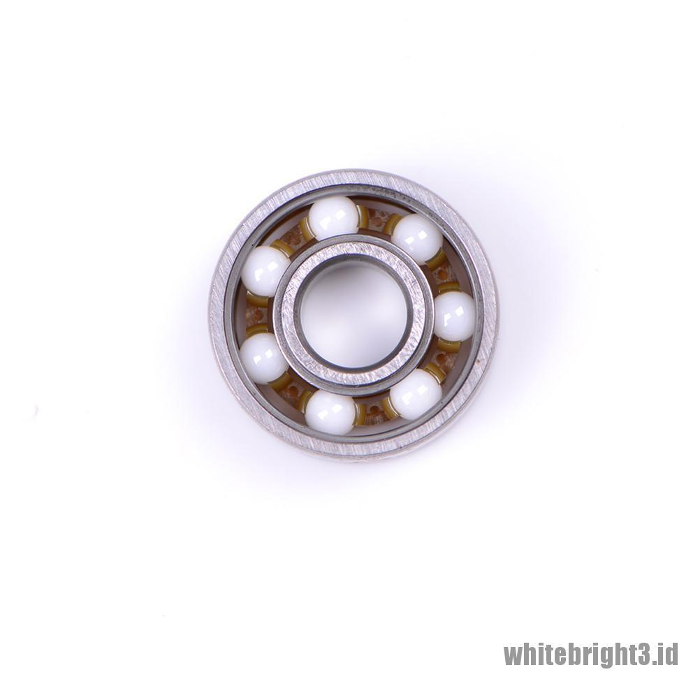 ❤White3 Warna Putih❤ 608 Bearing Keramik Untuk Fidget Spinner / Skateboard