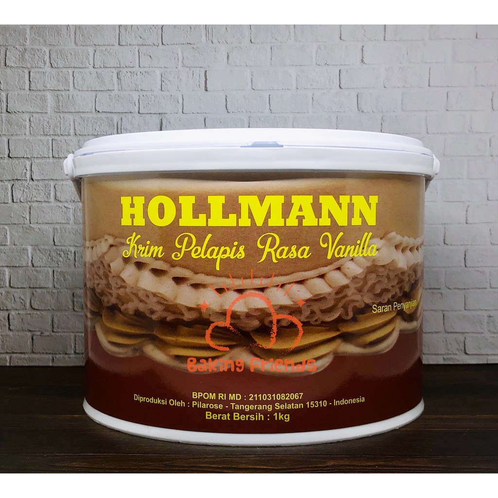 REPACK! Hollmann Butter Cream Vanilla Siap Pakai 500GR/HOLMAN/HOLLMAN/ KRIM KUE CAKE