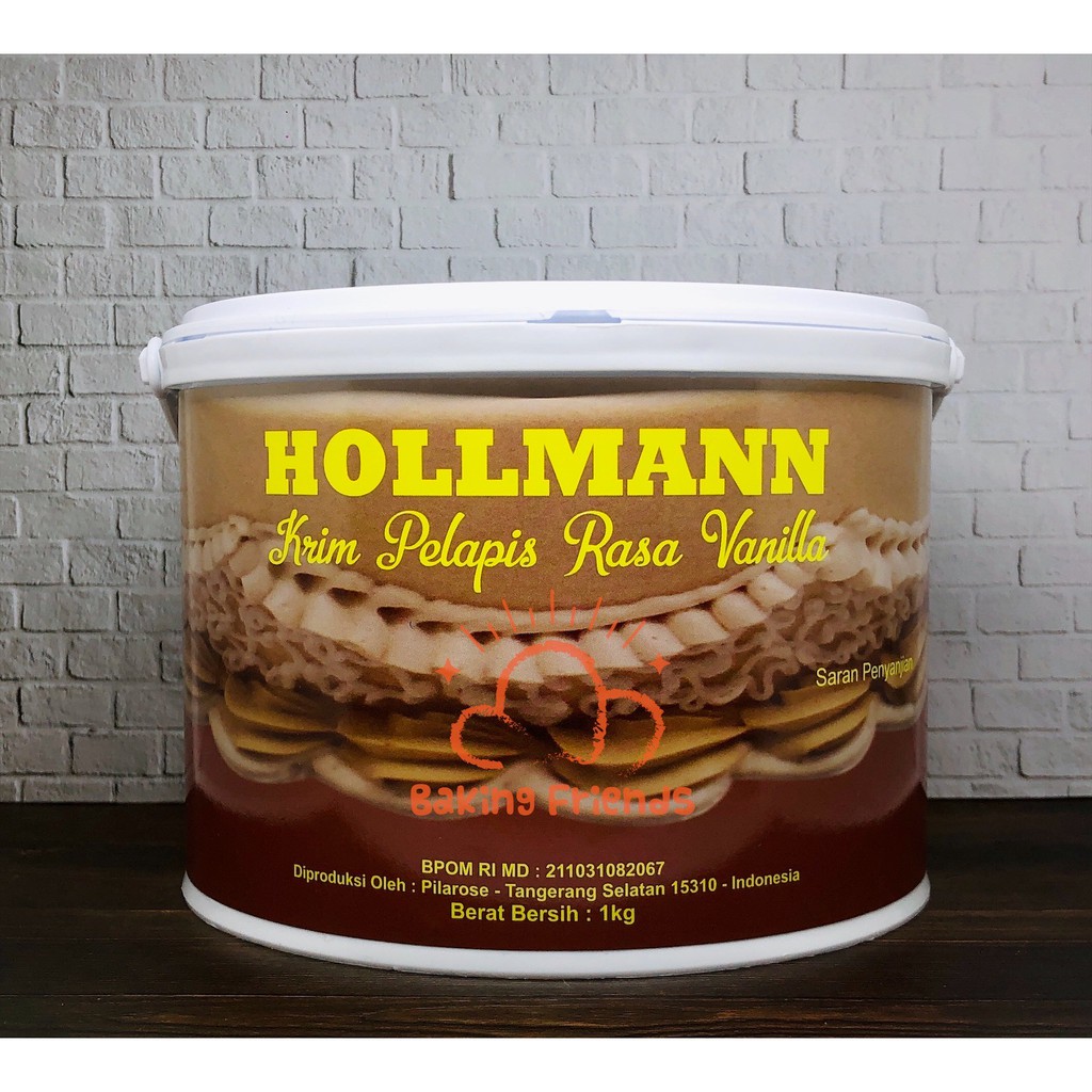 Hollmann Butter Cream Vanilla Siap Pakai 8Kg