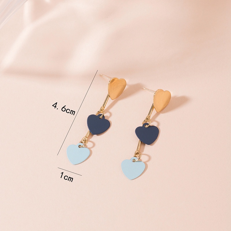 Anting Tusuk Bentuk Hati Bahan S925 silver