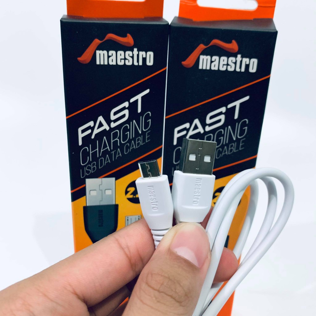 Kabel Data Fast Charging Maestro MM1-01 2.1A MicroUSB 1 Meter