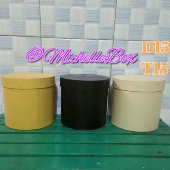 

Gift Box BulatD15T15/Round Flower Box/Bloom Box Flower/Box Bunga/Box Bulat Bunga