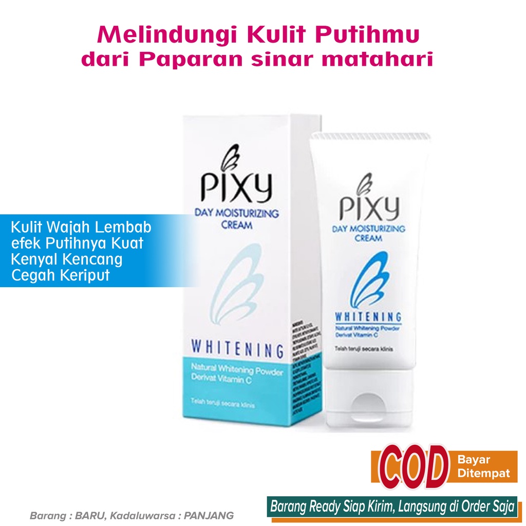 Pelembab pemutih Pencerah wajah Anti Sinar UV Cegah Kering Cegah Keriput ANTI AGING ~ Pixy Day Moist