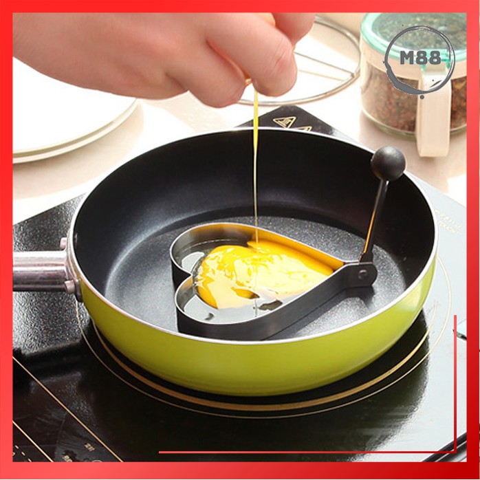Markas88 Cetakan Telur Goreng Bermotif Stainless Steel Cetakan Telor Ceplok Dadar dan Pancake