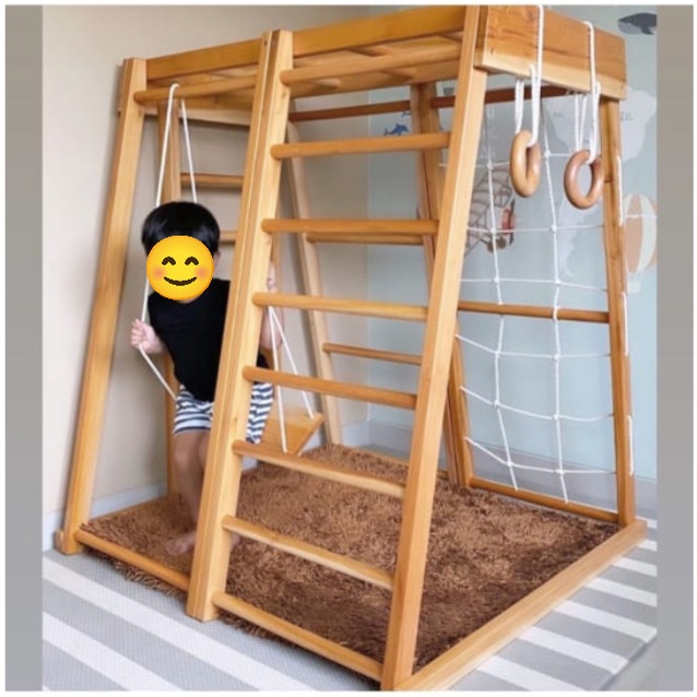 Bakriasi Anak - Mainan Anak - Tangga Bakriasi Kayu Solid Berkualitas